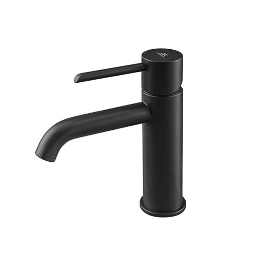 Round bateria umywalkowa stojąca czarny mat 100208353