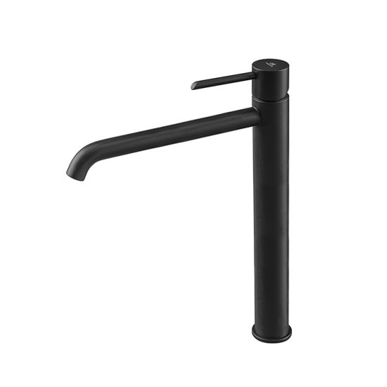 Round bateria umywalkowa stojąca wysoka xxl czarny mat 100208373