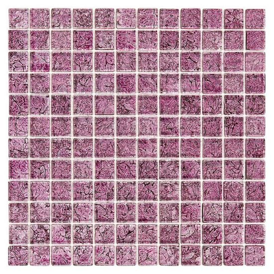 Dunin fioletowa mozaika mozaika szklana 30x30 nowoczesna łazienka kuchnia salon błyszcząca mozaika