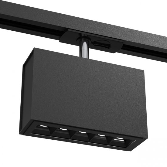 Antigo Spot A - Glare track 5 - Czarny - Szynoprzew&oacute;d 1F 230V 3000K 6322