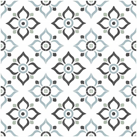 kompozycja płytek dekoracyjnych Peronda/Harmony Tanger Blue Garden 12,3x12,3