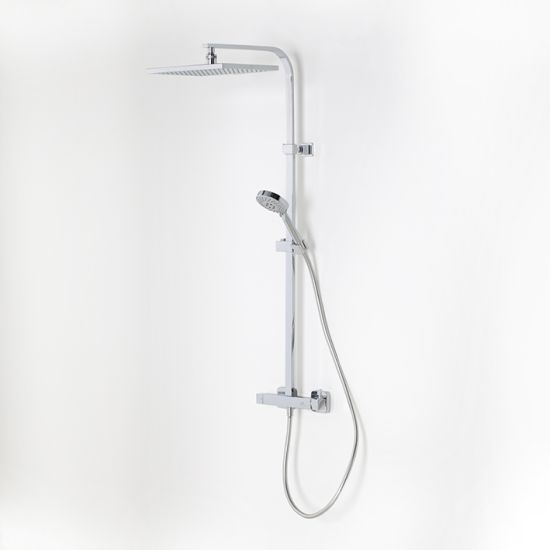Tec Square zestaw prysznicowy z deszczownicą chrom 100220151