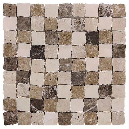 Dunin mozaika na ściane mozaika kamienna mozaika do łazienki multikolor