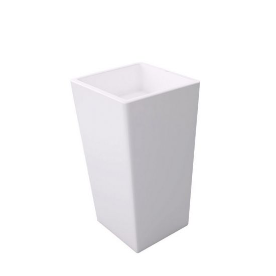Kubik umywalka wolnostojąca kwadratowa 38 cm biała MSUS-003