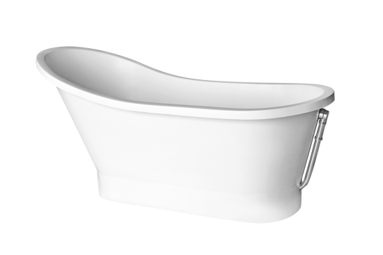 Besco wanna wolnostojąca biała wanna wanna owalna 150