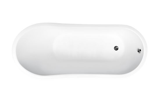 Besco wanna wolnostojąca biała wanna wanna owalna 150