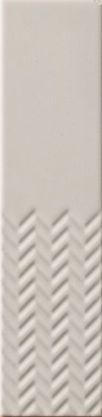 Biscuit Minimali Waves Bianco 5x20 płytki ścienne kolor biały