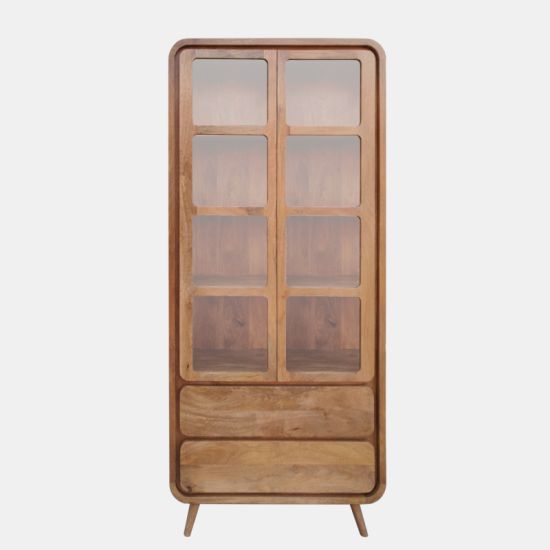 Halina witryna 90x200 cm karmel JBG3-M16