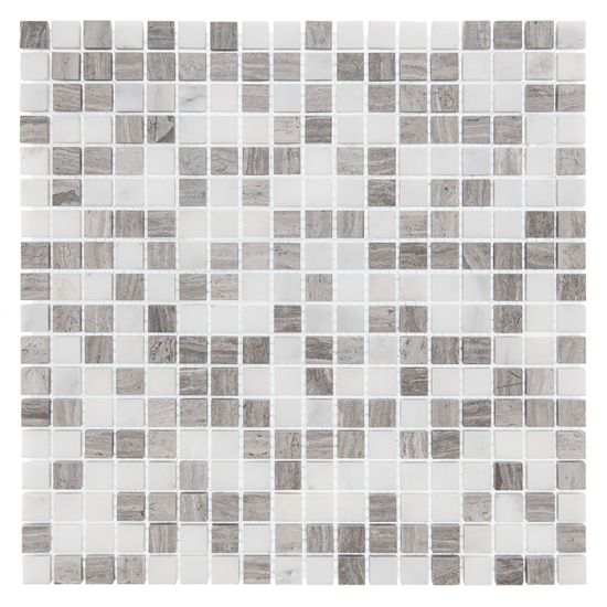 Woodstone Grey Mix 15 30,5x30,5 mozaika dekoracyjna