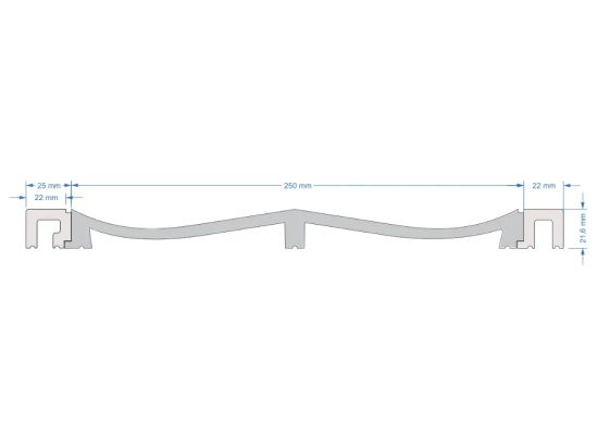 wymiary Mardom Lewe zakończenie panela ściennego Polyforce 3D WP004L Eterno 270 cm