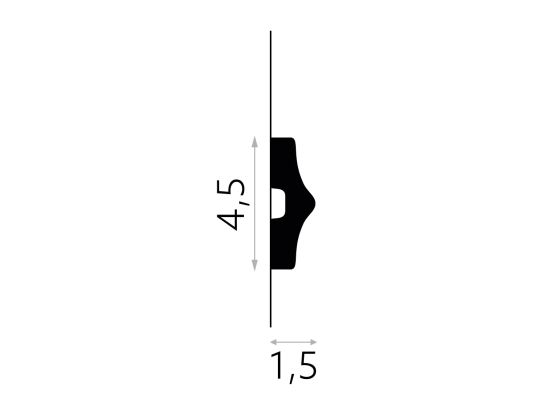 wymiary Mardom Listwa ścienna dekoracyjna PolyForce MD026 4,5x200 cm