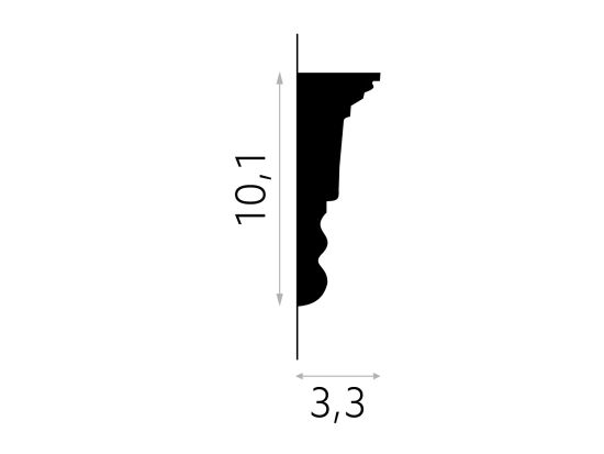 wymiary Mardom Listwa ścienna dekoracyjna PolyForce MDD334 10,1x200 cm