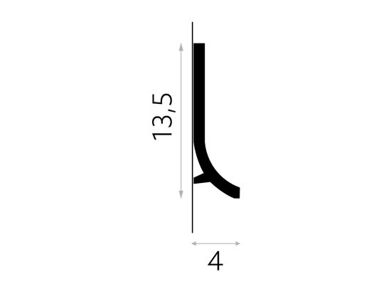 wymiary Mardom Listwa ścienna dekoracyjna PolyForce QS011 13,5x200 cm