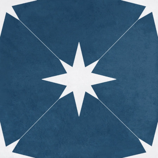 Ponent Blue 22,3x22,3 płytki patchworkowe