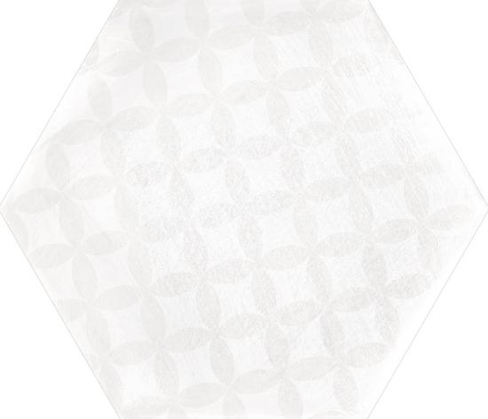 Hexa Boreal Hidra Blanco 23x27 płytki dekoracyjne heksagonalne