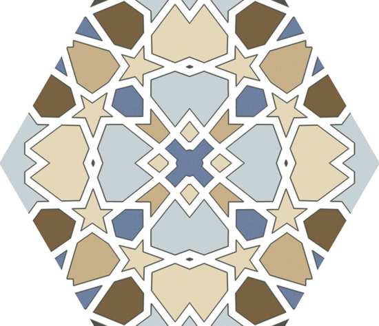 Hexa Al-Andalusi Mix 23x27 płytki heksagonalne patchworkowe